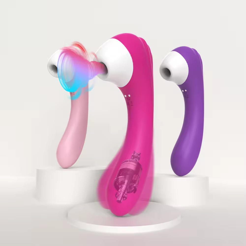 s-hande screaming sucking 2in 1 vibrator