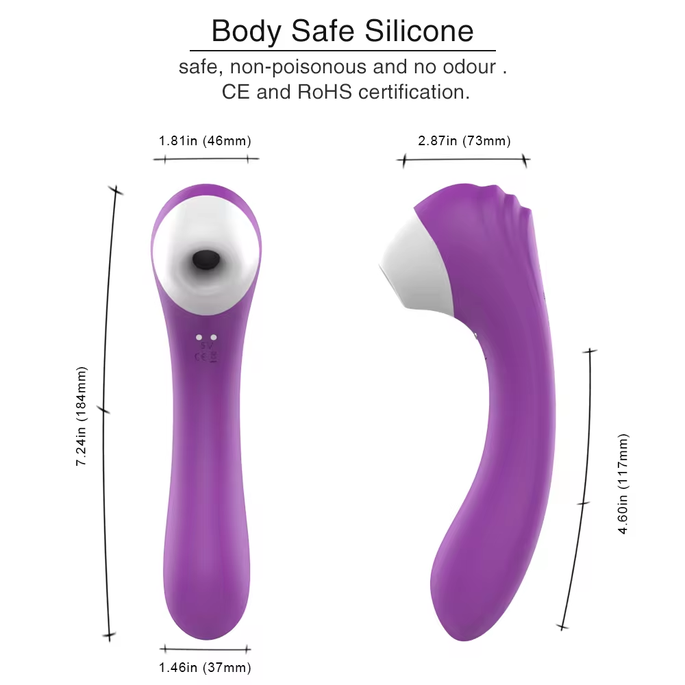 s-hande screaming sucking 2in 1 vibrator