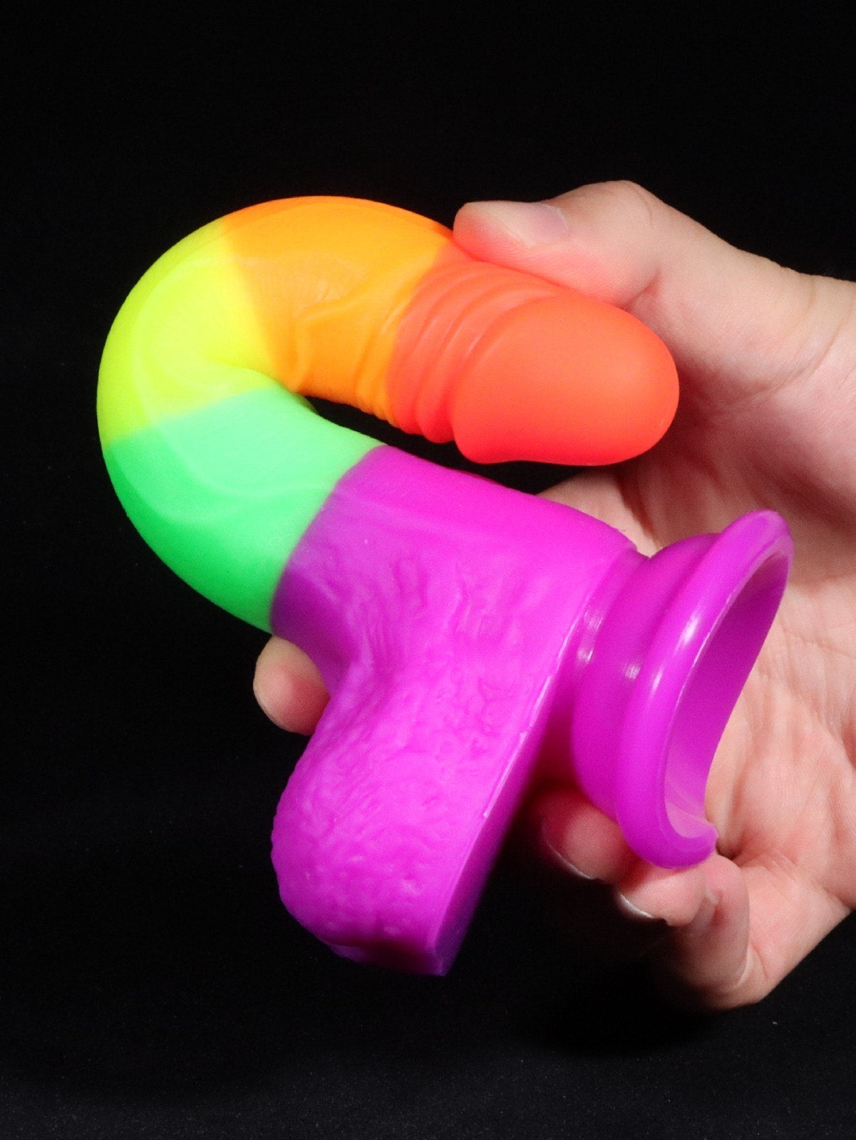 Realistic Rainbow Dildo