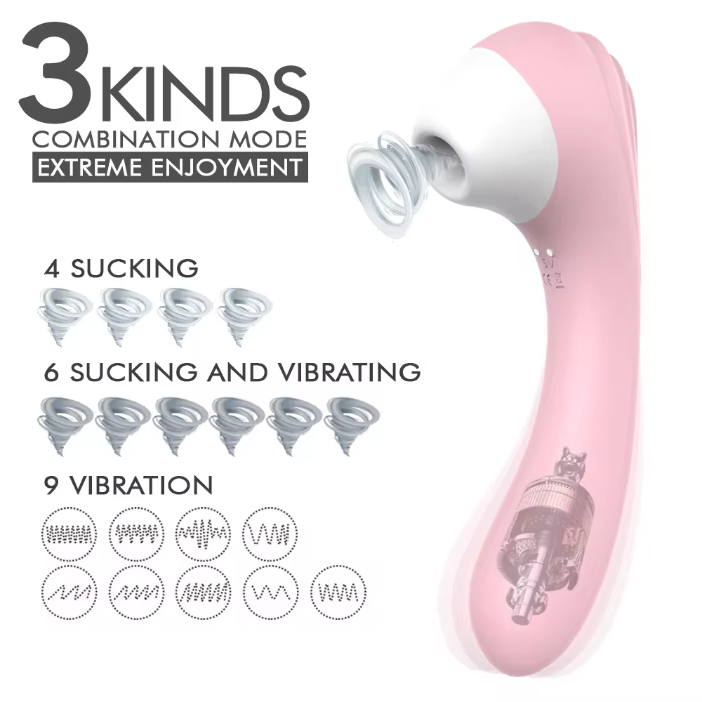 s-hande screaming sucking 2in 1 vibrator