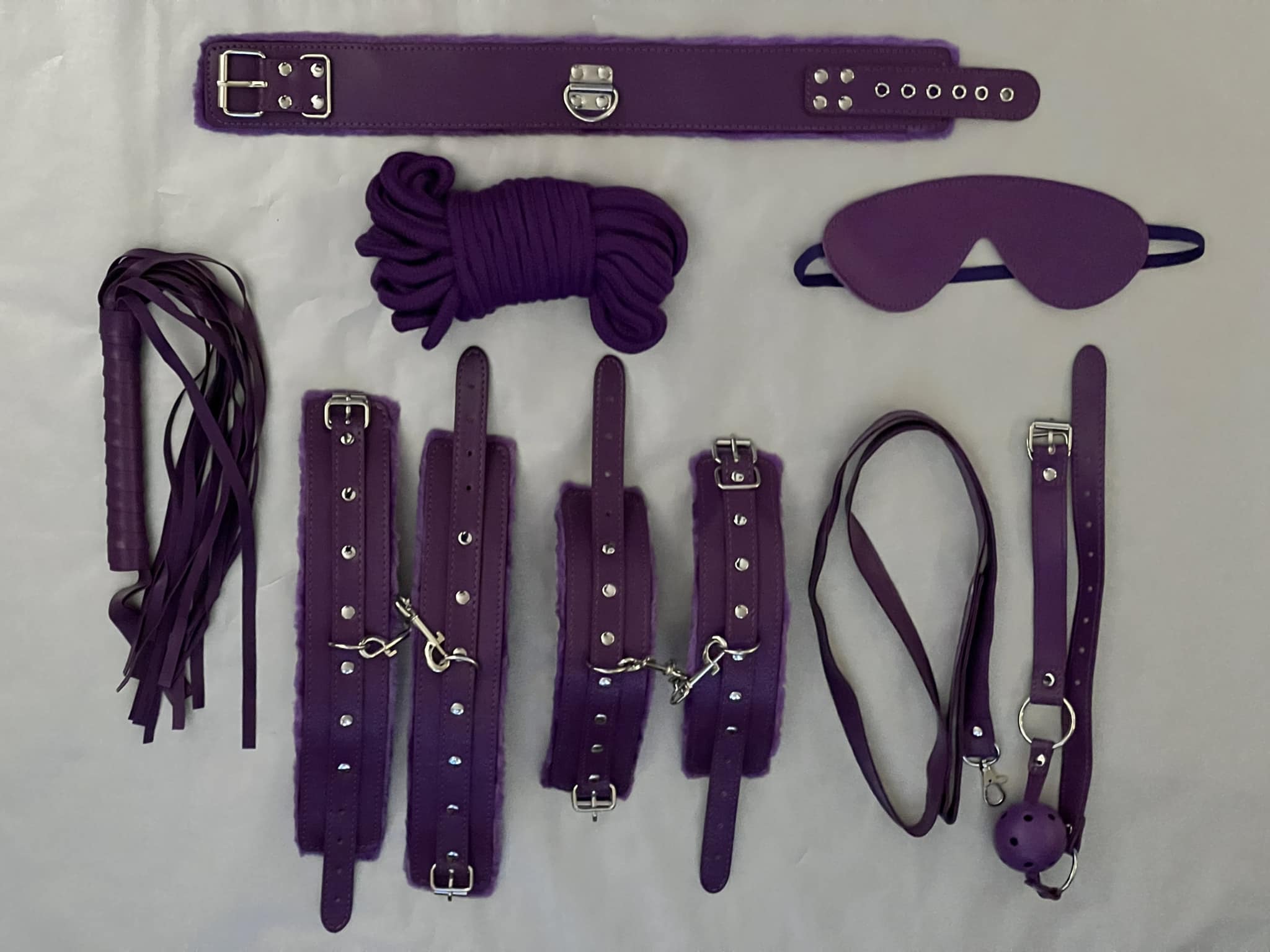 7 Piece & 10 Meter Rope BDSM Kit